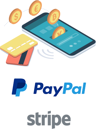 Sell tickets online with PayPal and Stripe