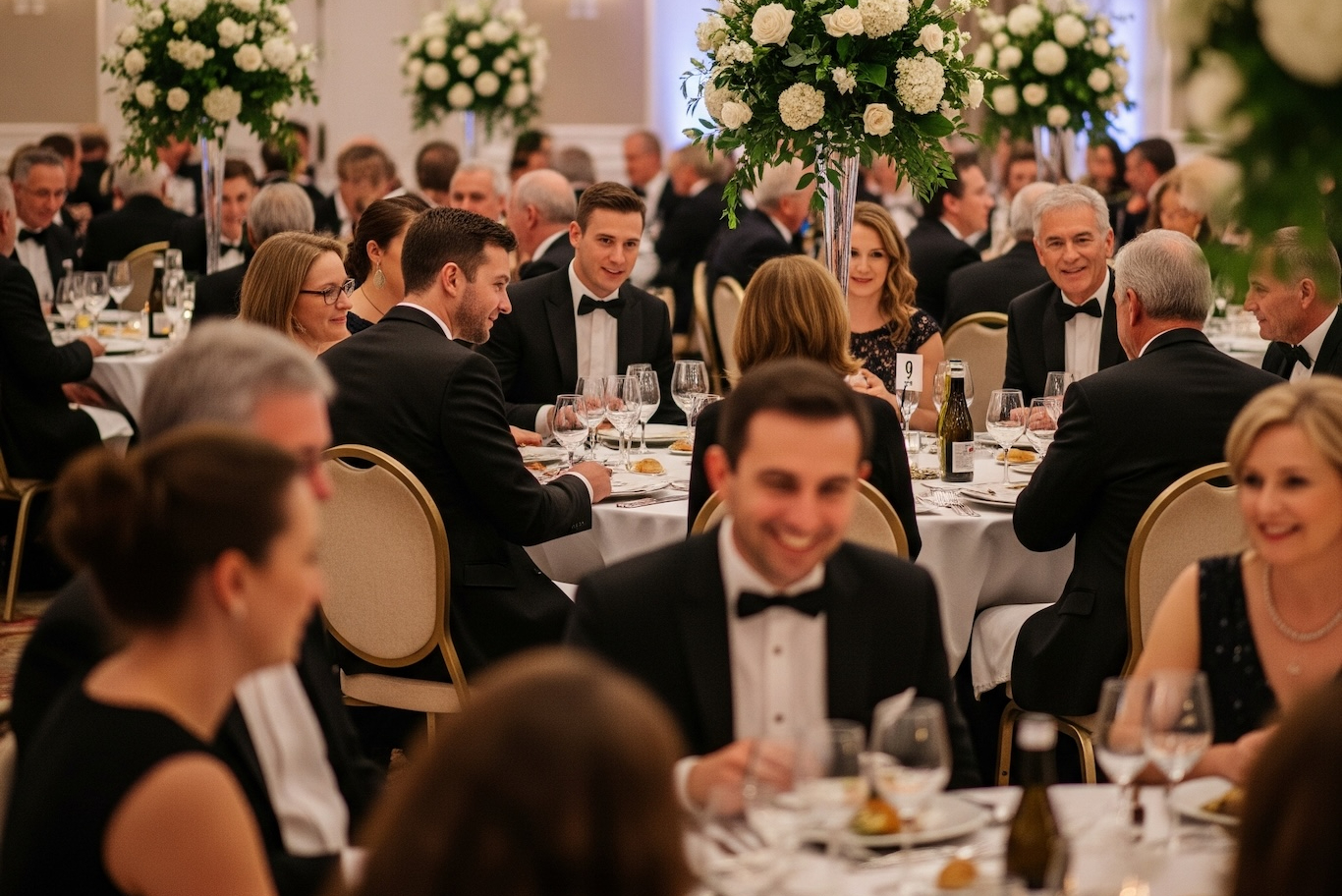 charity gala table ticket distribution
