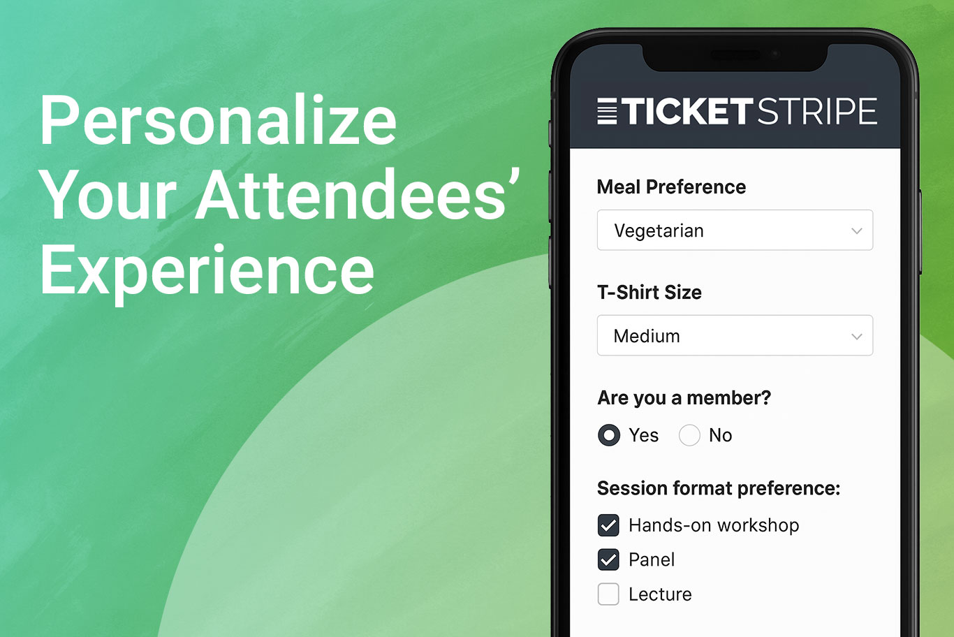 how to collect additional information from attendees